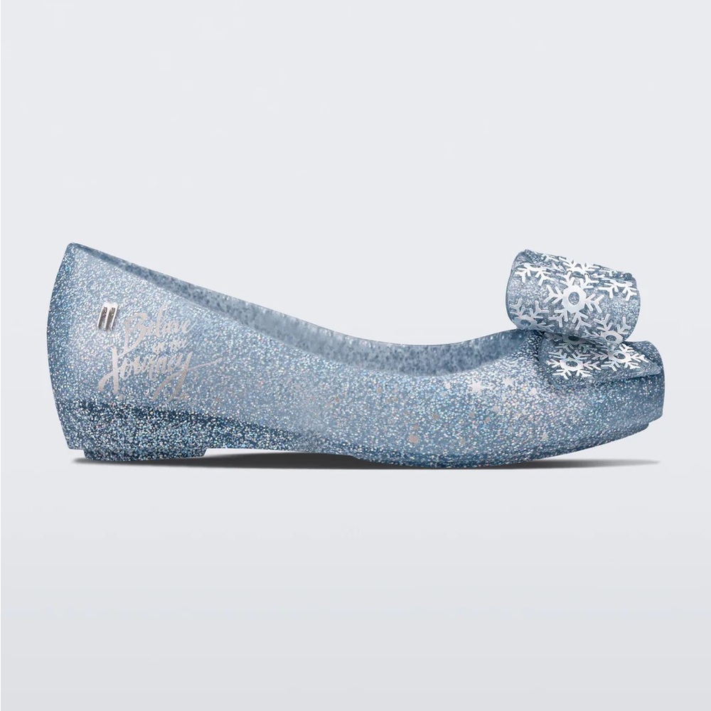 Mini Melissa + Disney Ultragirl Frozen Peep Toe, 3 (Little Girl)